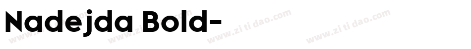 Nadejda Bold字体转换